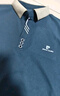 皮爾卡丹（pierre cardin）短袖T恤夏季男士商務(wù)中青年翻領(lǐng)polo衫百搭舒適親膚 藍色 3XL 曬單實(shí)拍圖