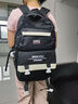 索亞特書(shū)包女小學(xué)生4-5-6年級初中學(xué)生學(xué)院減負背包大容量雙肩包五件套 【升級款純黑色五件套】+掛件 曬單實(shí)拍圖