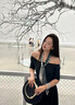 俞兆林絲巾腰帶女2025新款腰間裝飾搭配裙子牛仔褲長(cháng)條小絲帶感百搭禮盒 波斯佩利-黑白 曬單實(shí)拍圖