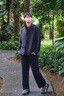海瀾之家（HLA）夾克男外套25款輕商務(wù)牛奶絲行政夾克春秋季印花立領(lǐng)外套男爸爸款 合體版型-藏青30 L 175/92A 推薦69~75kg 曬單實(shí)拍圖