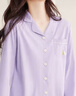 紅豆居家女士春秋純棉長(zhǎng)袖家居服簡(jiǎn)約可外穿睡衣女 貝殼紫 L 曬單實(shí)拍圖