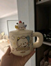 室品（roomthing）熊貓一二布布可愛(ài)早餐杯燕麥杯創(chuàng)意陶瓷杯子馬克杯學(xué)生帶蓋勺水杯 一二早餐杯-廚師 1個(gè) 550ml 【正版一二IP】 曬單實(shí)拍圖