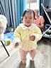 巴拉巴拉兒童外套女童衣服棉服秋冬寶寶燈芯絨童裝保暖舒適甜美萌 淡黃31404 90 曬單實(shí)拍圖