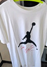 Jordan男子喬丹 純棉透氣 飛人Logo 短袖T恤AO0665-100白色XL 曬單實(shí)拍圖