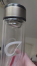 【?京東物流配送】高硼硅雙層玻璃杯大容量泡茶杯水杯子茶水分離 【雙層加厚】茶杯 350ml 1只 曬單實(shí)拍圖