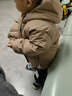 童泰（TONGTAI）寶寶羽絨服外套冬季兒童衣服男女童鴨絨服五防連帽上衣棕色100cm 曬單實(shí)拍圖