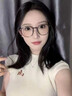銘戴超輕眼鏡框架透明椰子灰眼鏡框女近視鏡可配度數(shù)素顏減齡圓框眼睛 清冷透灰 0度防藍(lán)光【支持七天無理由】 曬單實(shí)拍圖