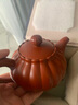 妍器100%正品紫砂茶壺茶具全手工朱泥西施壺可提可旋轉正宗紫砂鳳鳴壺 朱泥鳳鳴南瓜壺350ml 可提可轉 曬單實(shí)拍圖