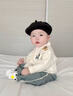 G. DUCKKIDS新生嬰兒衣服開(kāi)春外出服男寶寶春裝針織連體衣嬰幼兒毛衣嬰童哈衣 寶寶單層開(kāi)衫 80cm (建議18-20斤) 曬單實(shí)拍圖