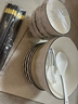 美往生活釉下彩碗盤(pán)餐具家用北歐風(fēng)陶瓷碗碟碗筷結婚送禮餐具整套24頭 曬單實(shí)拍圖