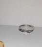 BJYLS999足銀滿(mǎn)天星戒指女小眾設計感輕奢食指戒素圈磨砂純銀尾戒禮物 S999足銀材質(zhì)（標刻足銀999） 曬單實(shí)拍圖