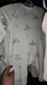 babylove新生兒半背衣和尚服秋季純棉提花嬰兒上衣寶寶家居服睡衣星月棉毛 奶白色 52 曬單實(shí)拍圖