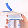 樂(lè )扣樂(lè )扣（LOCK&LOCK）兒童吸管杯學(xué)生水杯tritan材質(zhì)手拎戶(hù)外上學(xué)便攜運動(dòng)杯400ml藍色 曬單實(shí)拍圖
