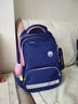 巴布豆（BOBDOG）小學(xué)生書(shū)包1-3-6年級男女孩減負輕便大容量?jì)和嘲『㈦p肩書(shū)包 2021 藍配粉大號 曬單實(shí)拍圖