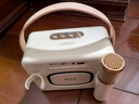 索愛（soaiy）GC520Pro 懸浮歌詞藍(lán)牙K歌音箱無線話筒麥克風(fēng)一體式兒童戶外家庭用ktv男女唱歌生日禮物 白 曬單實(shí)拍圖
