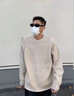 倉石一樹(shù)倉石一樹(shù)潮牌圓領(lǐng)毛衣男2025新款寬松百搭休閑線(xiàn)衣打底針織衫上衣 燕麥 2XL 曬單實(shí)拍圖
