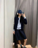 彌柯菲韓系撞色假兩件針織開(kāi)衫女早秋設計感毛衣外套秋冬時(shí)尚高級感上衣  藏青拼藍 優(yōu)質(zhì)版 M 曬單實(shí)拍圖