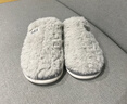 紅豆棉拖鞋男士秋冬季2025新款居家室內毛絨保暖防滑情侶棉鞋女地板拖 灰色 42-43 (250mm) 適合41-42腳穿 曬單實(shí)拍圖