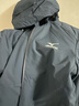 美津濃（MIZUNO）戶(hù)外夾克男連帽梭織透氣情侶鋒衣加絨加厚加棉外套男上衣 曬單實(shí)拍圖