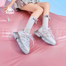 KAPPA女鞋網(wǎng)面透氣休閑百搭老爹鞋女2025年秋冬新款潮厚底運動(dòng)鞋子 冬日白/冷灰色 37 曬單實(shí)拍圖