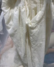 革曼孕婦裝夏裝寬松大碼上衣遮肚子夏季裙子泡泡袖孕婦連衣裙夏天裙子 米白色 L(建議120-140斤) 曬單實(shí)拍圖