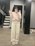 棉致韓系溫柔風(fēng)針織拼接棉服女冬季新款小個(gè)子立領(lǐng)棉衣外套羽棉襖絨服 鳳509粉色【高品質(zhì)】 M 105-120斤 曬單實(shí)拍圖