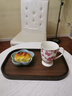 家用餐盤(pán)長(cháng)方形竹木托盤(pán)木質(zhì)客廳點(diǎn)心盤(pán)帶把手竹盤(pán)子餐具酒店茶盤(pán) 胡桃色-大圓邊方盤(pán)33*22*2.3小號 曬單實(shí)拍圖