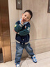 G.DUCKKIDS小黃鴨童裝男童外套春秋款兒童棒球服外套戶(hù)外運動(dòng)服秋季寶寶夾克 盒子款藏青色 80 碼建議75-85cm9-12月 曬單實(shí)拍圖