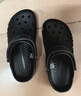 crocs卡駱馳貝雅洞洞鞋沙灘鞋|10126 黑色-001 37/38(230mm)  曬單實(shí)拍圖