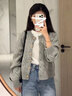 鹿依檸休閑褲女裝套裝2025秋冬新款韓系時(shí)尚氣質(zhì)小香風(fēng)軟糯毛衣牛仔褲子 灰色毛衣+牛仔褲子 M 曬單實(shí)拍圖