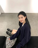 莜仙格圓領(lǐng)拉鏈針織開(kāi)衫女裝時(shí)尚洋氣減齡休閑顯瘦高級感毛衣外套加厚女 黑色開(kāi)衫 M 建議 95-110斤 曬單實(shí)拍圖