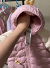 迷你巴拉（minibala）【三防】迷你巴拉巴拉男女童寶寶羽絨連體衣嬰兒保暖護肚冬新款 粉紅60033 -85白鴨絨 90 曬單實(shí)拍圖