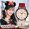 迪士尼（Disney）手表女學(xué)生個(gè)性復古撞色帆布帶石英表高顏值女孩初高中生防水手表 曬單實(shí)拍圖