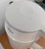 美的（Midea）【國家補貼】燒水壺電熱水壺大容量 家用水壺燒水304不銹鋼 雙層防燙智能防干燒多重防護無縫內(nèi)膽 1.5L 暖壺圓墩墩MK-SHM1569 曬單實拍圖