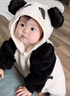 G.DUCKKIDS小黃鴨嬰兒連體衣冬季新生兒衣服萌寶寶外出保暖哈衣卡通兒童爬服 熊貓連體爬爬服 100cm 100 曬單實(shí)拍圖