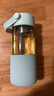 北鼎（Buydeem）茶水分離玻璃水杯高顏值車(chē)載便攜隨手杯辦公室泡茶杯淺衫綠470ml 曬單實(shí)拍圖