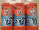 威猛先生（Mr Muscle） 管道疏通劑 500g*3瓶 下水道疏通劑 馬桶衛(wèi)生間管道疏通 曬單實(shí)拍圖