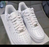 耐克（NIKE）  AIR FORCE 1女子空軍一號運動(dòng)休閑鞋 HF1058-133 白色 38 曬單實(shí)拍圖