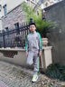 G.DUCKKIDS男童春裝運(yùn)動(dòng)套裝2025新款中大兒童春秋款男孩三件套痞帥氣時(shí)髦潮 三件套灰色 160 cm 曬單實(shí)拍圖