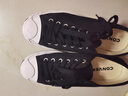 匡威（Converse）官方 Jack Purcell開(kāi)口笑男女休閑板鞋黑色164056C 164056C 38.5 曬單實(shí)拍圖