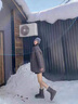 回力四季厚底雪地靴女款兩穿中筒棉靴子2025新款冬季加絨加厚高筒東北棉鞋 灰色 37 曬單實(shí)拍圖