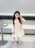 G.DUCKKIDS小黃鴨女童連衣裙秋裝2025新款洋氣兒童小香風(fēng)公主裙外套女孩裙子 粉色 120 建議5~6歲【110-120cm】cm 曬單實(shí)拍圖