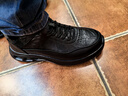 百麗（Belle）男鞋羊皮面厚底健步鞋2025秋新款商場(chǎng)同款休閑運動(dòng)鞋D1E10CM5 黑單里D1E16（高幫款） 41 (255mm) 曬單實(shí)拍圖