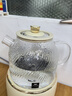 World Kitchen康寧養生壺全玻璃恒溫壺煮茶壺煮茶器1L辦公室必備家用花茶壺燉煮燒水壺電熱水壺煮水壺（標準款） 曬單實(shí)拍圖