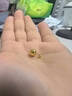 吾皇老金黃金古法金珠足金999DIY配件散珠小金珠隔珠路路通轉運珠 約0.27g 曬單實(shí)拍圖