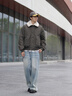 EMPORIO ARMANI/阿瑪尼官方旗艦新款男士翻領(lǐng)飛行工裝夾克棉服外套秋季 U8120-墨綠色 50 (L) (推薦：150-165斤) 曬單實(shí)拍圖