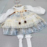 G.DUCKKIDS小黃鴨童裝洛麗塔公主裙女童裙子夏季兒童禮服連衣裙女孩子蓬蓬裙 藍色 100 尺碼2~3歲【90-100cm】cm 曬單實拍圖