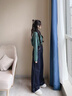 浪莎牛仔褲女2025年春秋新款寬松闊腿褲小個(gè)子丹寧藍顯瘦休閑直筒褲 曬單實(shí)拍圖