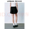 UR2025夏季新款女裝立體蝴蝶結裝飾裙褲造型短褲UYY650040 黑色 M 曬單實(shí)拍圖