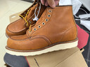 RED WING紅翼875 工裝靴6寸馬丁靴E楦油鞣皮牛皮手工方頭男大黃靴新年紅品 褐色 9 (美碼E頭) 曬單實(shí)拍圖